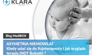 Dziecko z asymetrią niemowląt. Fizjoterapia NDT Bobath pomaga wyrównać różnicę w wielkości nerek u dziecka.