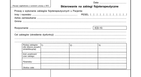 Skierowanie do fizjoterapeuty: Kiedy musisz je mieć? NFZ czy prywatnie?