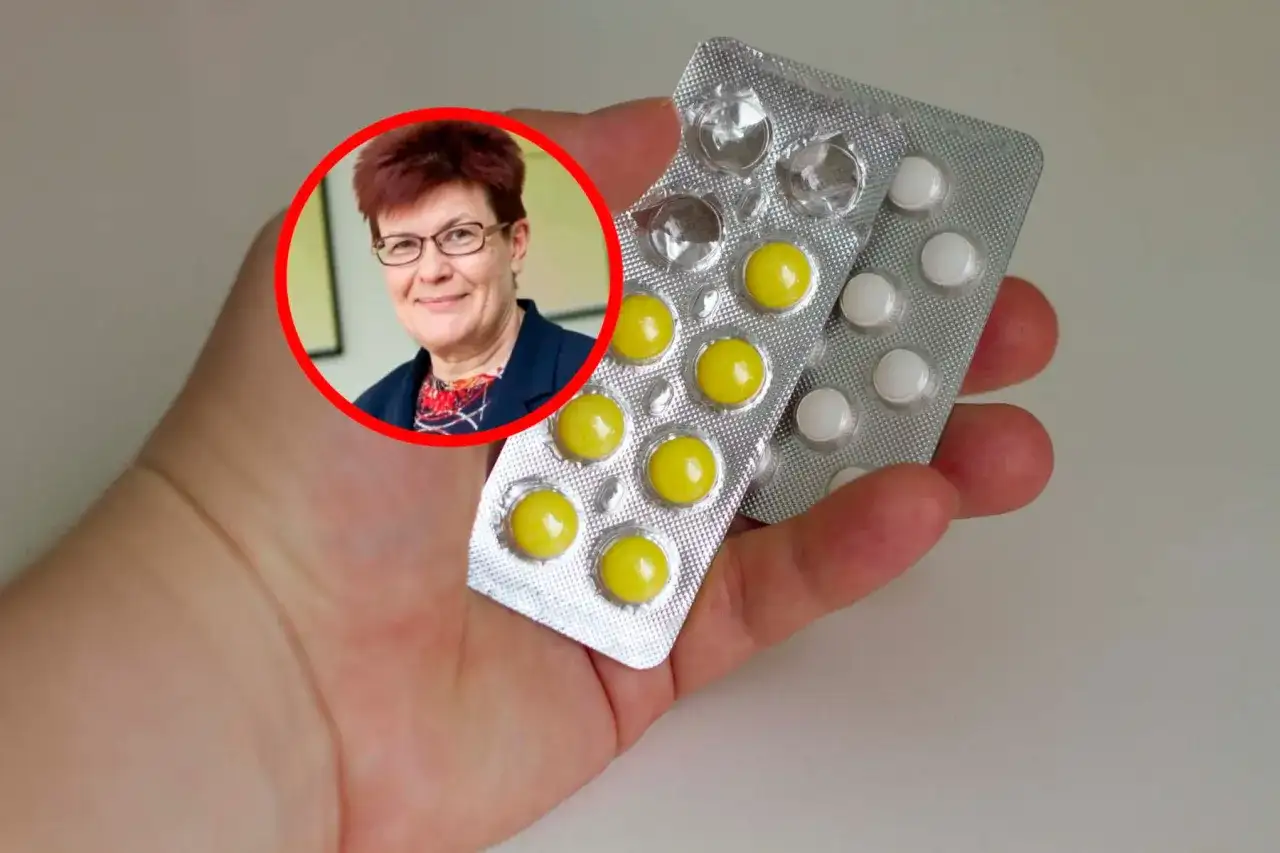 Kobieta w okularach i pigułki w blistrach. Czy wiesz, jakie leki szkodzą nerkom?